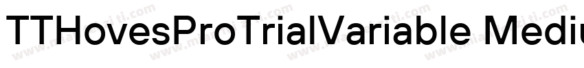 TTHovesProTrialVariable Medium字体转换